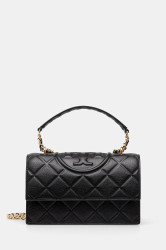 Kožená kabelka Tory Burch Fleming černá barva, 164800-001