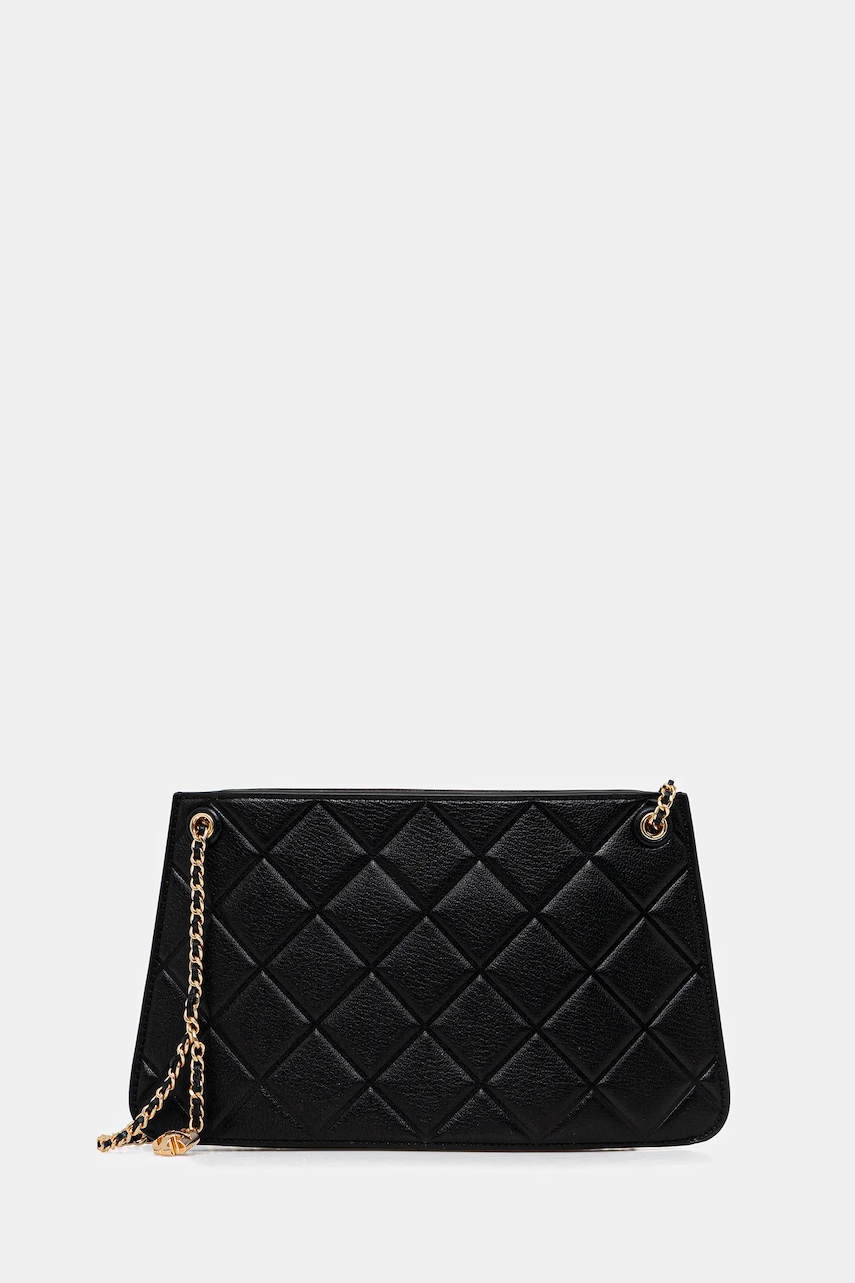 Kožená kabelka Tory Burch Fleming černá barva, 176623-001