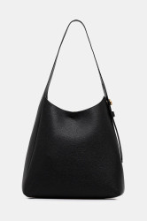 Kožená kabelka Tory Burch Romy černá barva, 175172-001