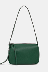 Kožená kabelka Tory Burch Romy zelená barva, 176674.302