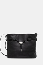 Kožená kabelka Trussardi černá barva, Z598E005975N