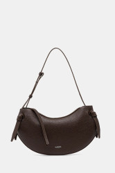 Kožená kabelka Yuzefi FORTUNE COOKIE hnědá barva, YUZCO-HB-FC-L038