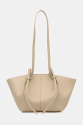 Kožená kabelka Yuzefi MOCHI béžová barva, YUZRS26-HB-MO-L066