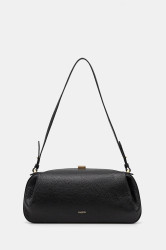 Kožená kabelka Yuzefi OYSTER černá barva, YUZCO-HB-OYC-L034