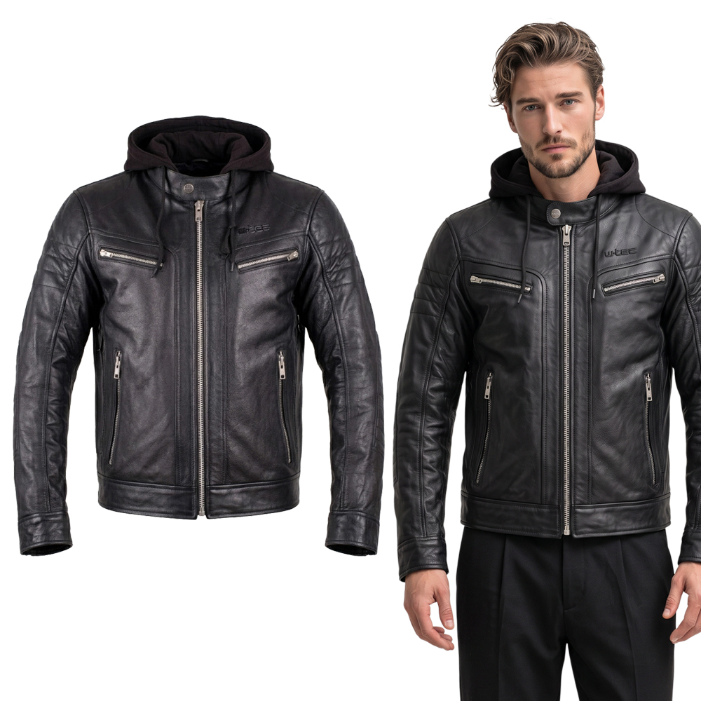Kožená moto bunda W-TEC Murayo černá L