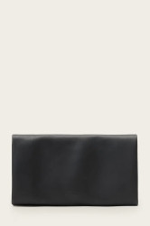 Kožená peněženka AllSaints HARLUNA dámská, černá barva, W208XD