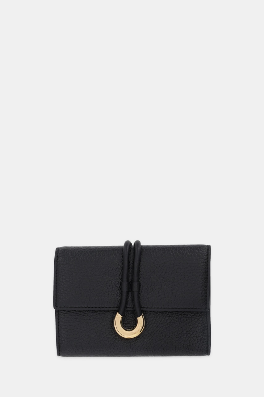 Kožená peněženka Coccinelle COCCINELLELISBET SOFT dámská, černá barva, E2.T1I.11.D6.01