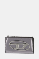 Kožená peněženka Diesel 1DR 1DR CARD HOLDER III dámská, šedá barva, X10270.PS202