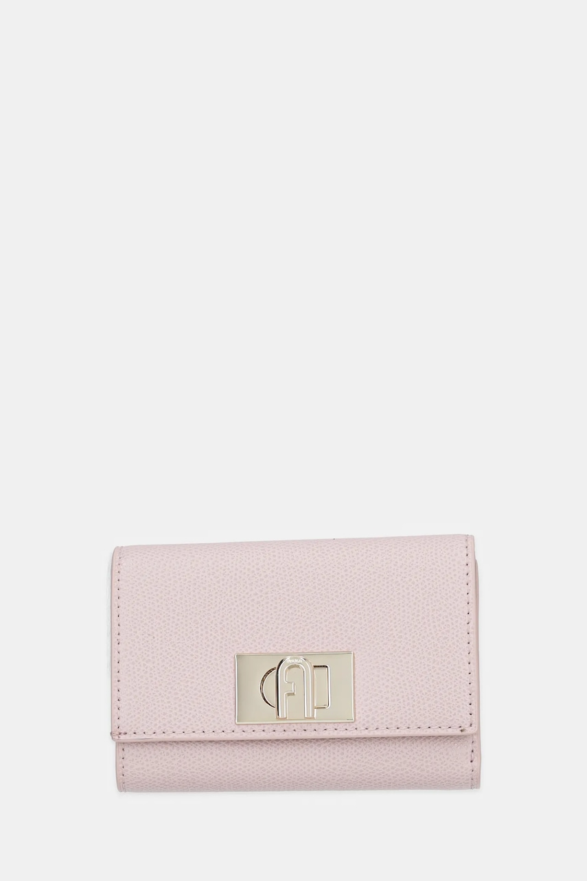 Kožená peněženka Furla dámská, béžová barva, WP00225.ARE000.2814S