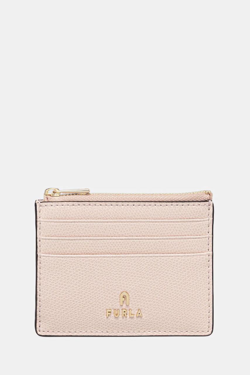 Kožená peněženka Furla dámská, růžová barva, WP00388.ARE000.0496S