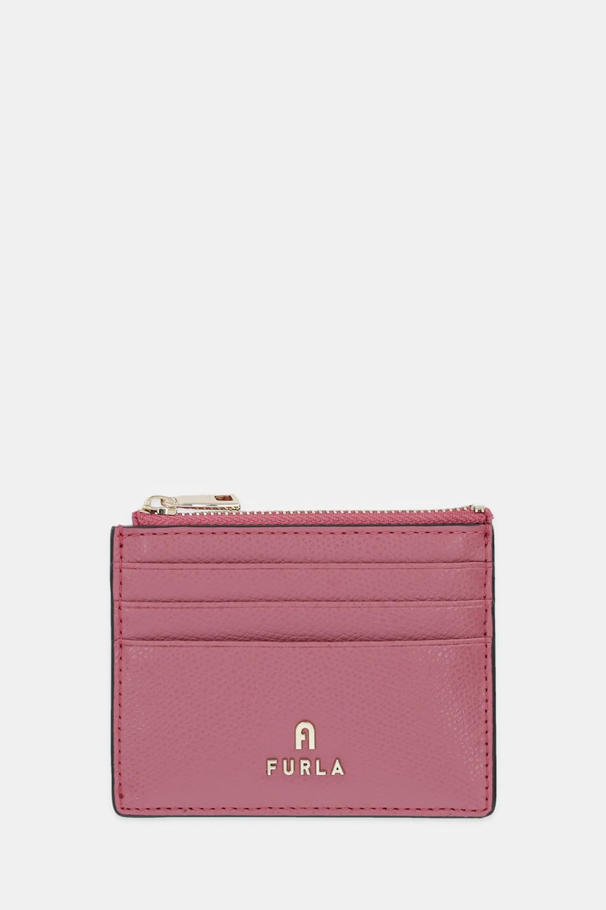 Kožená peněženka Furla dámská, růžová barva, WP00388.ARE000.4147S