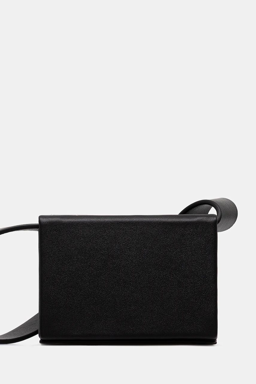 Kožená peněženka Heliot Emil dámská, černá barva, SS25_16_89_BLK01_CO