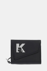 Kožená peněženka Karl Lagerfeld Jeans dámská, černá barva, A4W30164