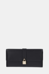 Kožená peněženka Karl Lagerfeld K/AUTOGRAPH dámská, černá barva, B1W32026