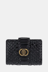 Kožená peněženka Kurt Geiger London CHELSEA dámská, černá barva, 3596400719