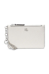 Kožená peněženka Lauren Ralph Lauren dámská, bílá barva, 432966789