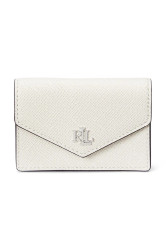 Kožená peněženka Lauren Ralph Lauren dámská, bílá barva, 432967060
