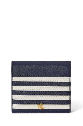 Kožená peněženka Lauren Ralph Lauren dámská, hnědá barva, 432962113