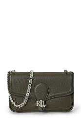 Kožená peněženka Lauren Ralph Lauren dámská, zelená barva, 432977374