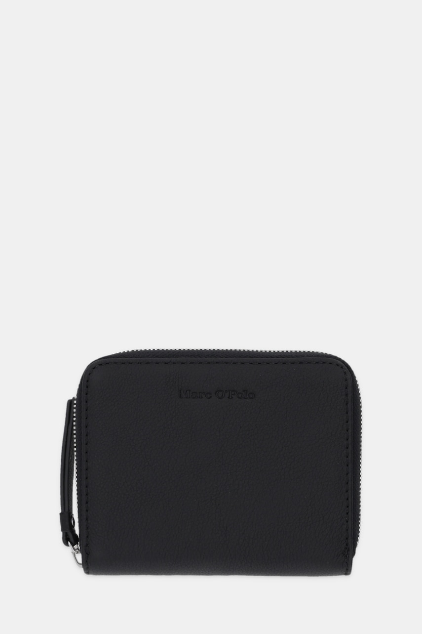 Kožená peněženka Marc O'Polo dámská, černá barva, 5000009091