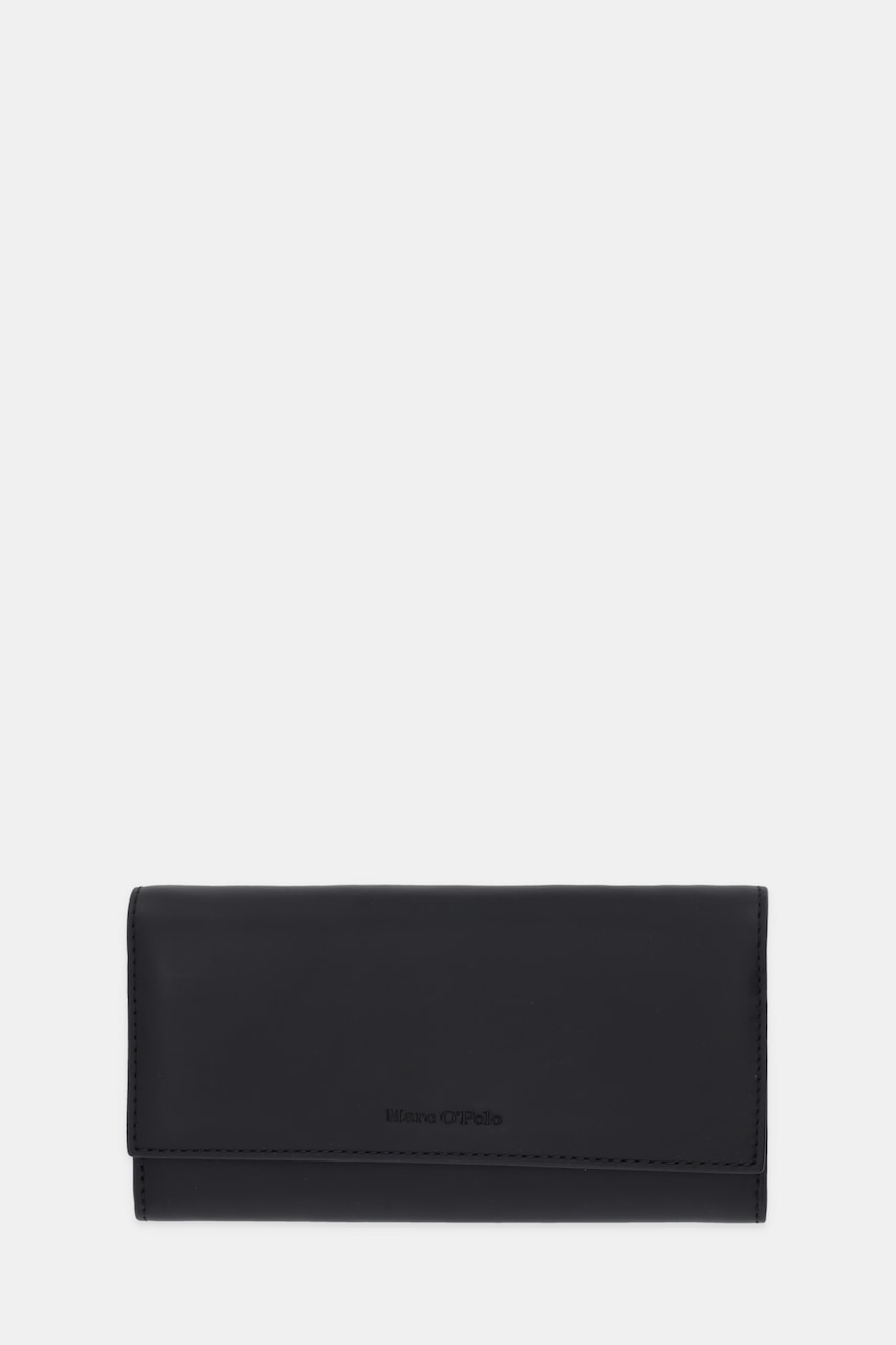 Kožená peněženka Marc O'Polo dámská, černá barva, 5000009102