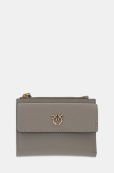 Kožená peněženka Pinko dámská, šedá barva, 103612 A0F1