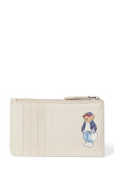 Kožená peněženka Polo Ralph Lauren dámská, béžová barva, 427P05788