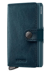 Kožená peněženka Secrid BASCO modrá barva