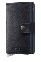 Kožená peněženka Secrid BASCO tmavomodrá barva