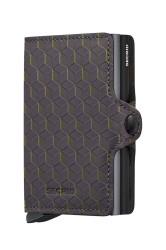 Kožená peněženka Secrid OPTICAL šedá barva