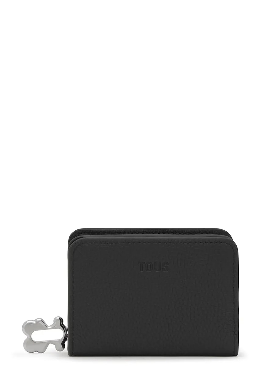 Kožená peněženka Tous FOLD dámská, černá barva, 2002306051