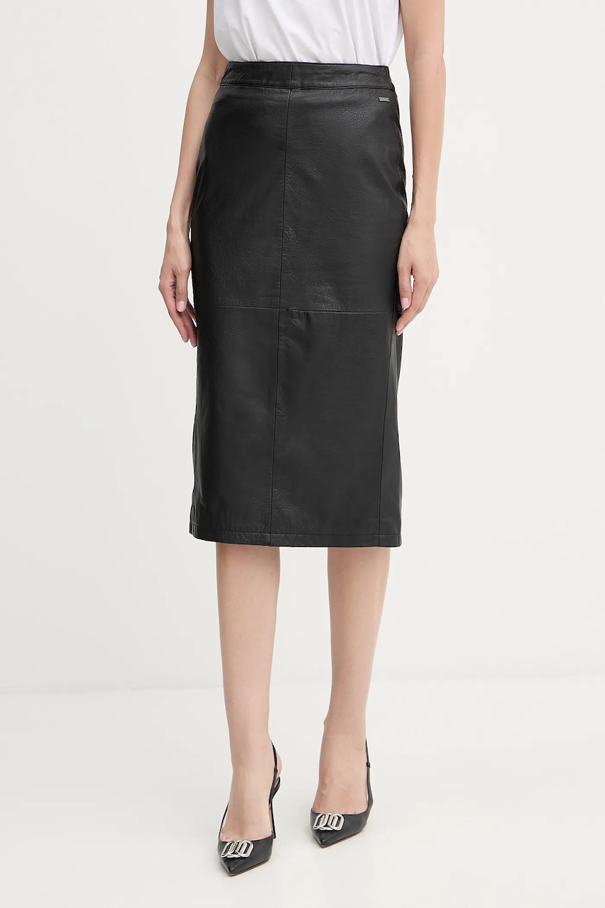 Kožená sukně Armani Exchange