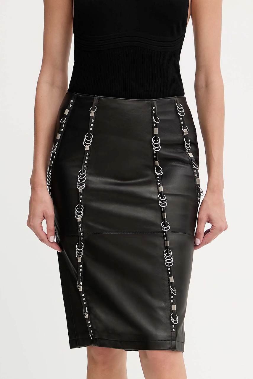 Kožená sukně Patrizia Pepe