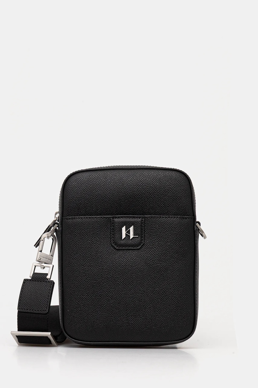 Kožená taštička Karl Lagerfeld K/MONOGRAM