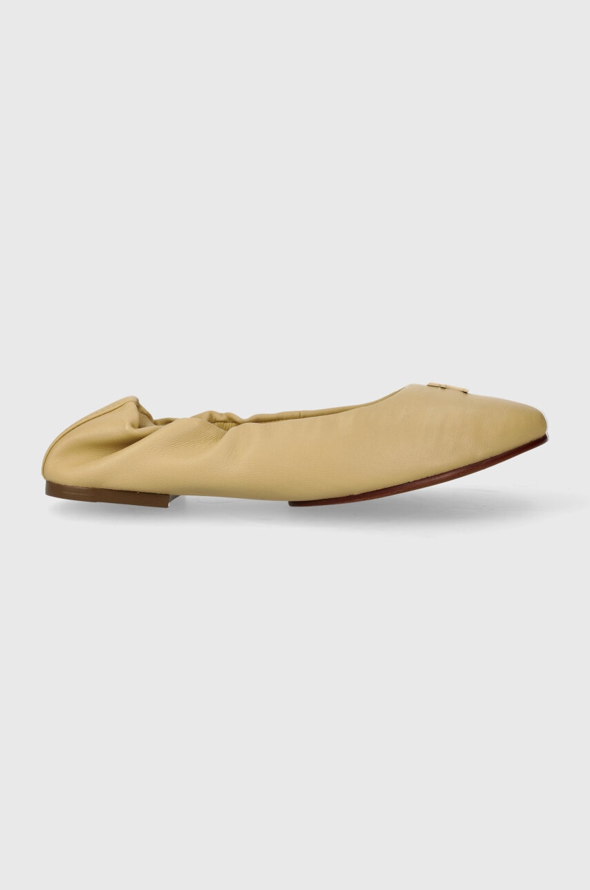 Kožené baleríny Tommy Hilfiger TH ELEVATED ELASTIC BALLERINA