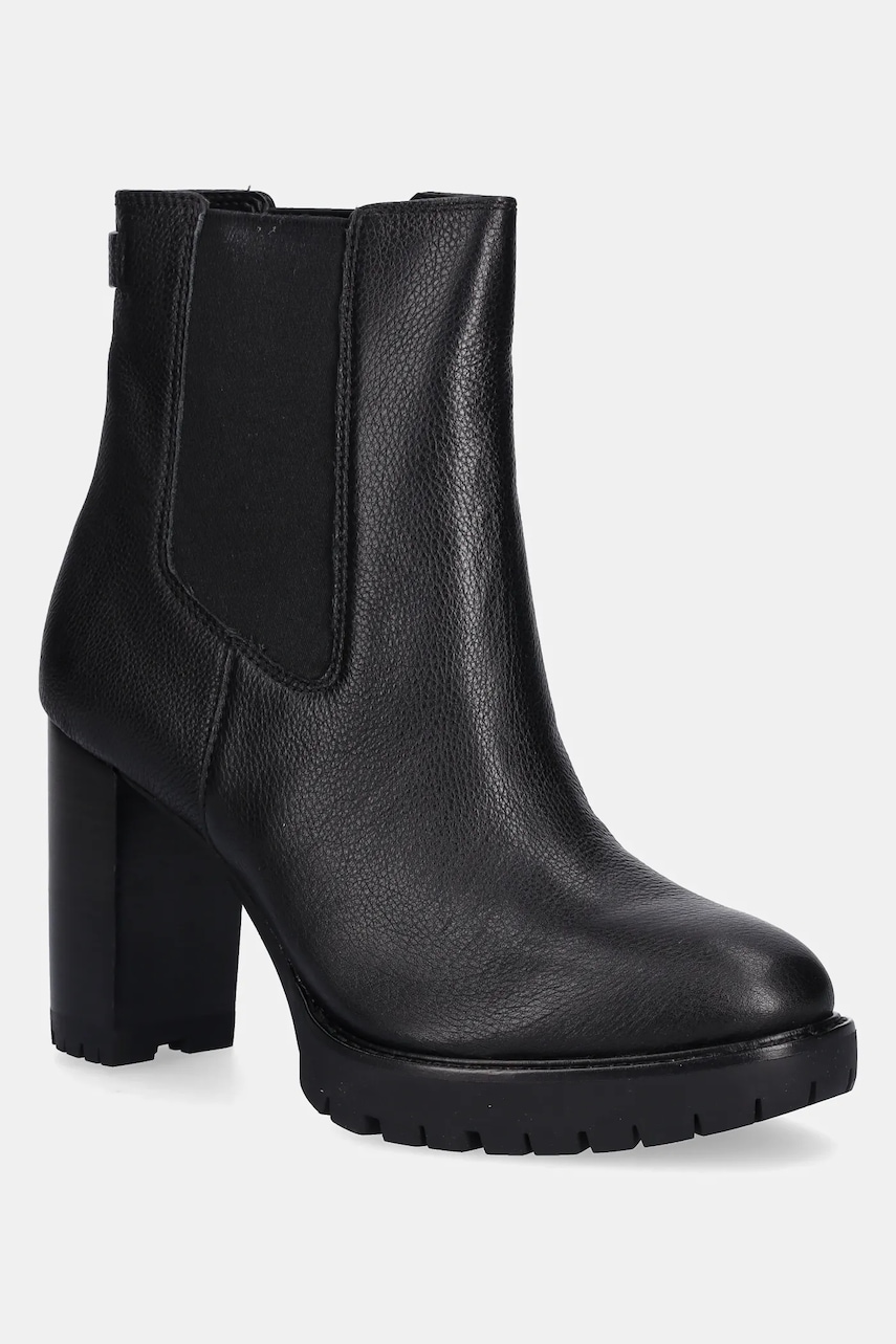 Kožené kotníkové boty Lauren Ralph Lauren Layne