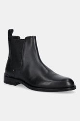 Kožené kotníkové boty Tommy Hilfiger CORPORATE HILFIGER LTH CHESLEA