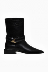 Kožené kotníkové boty Vanda Novak ZOEY DEEP BLACK