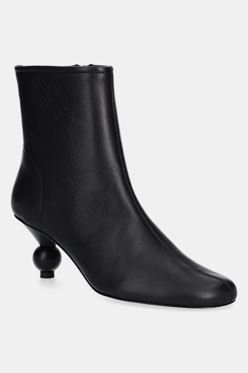 Kožené kotníkové boty Weekend Max Mara Acro