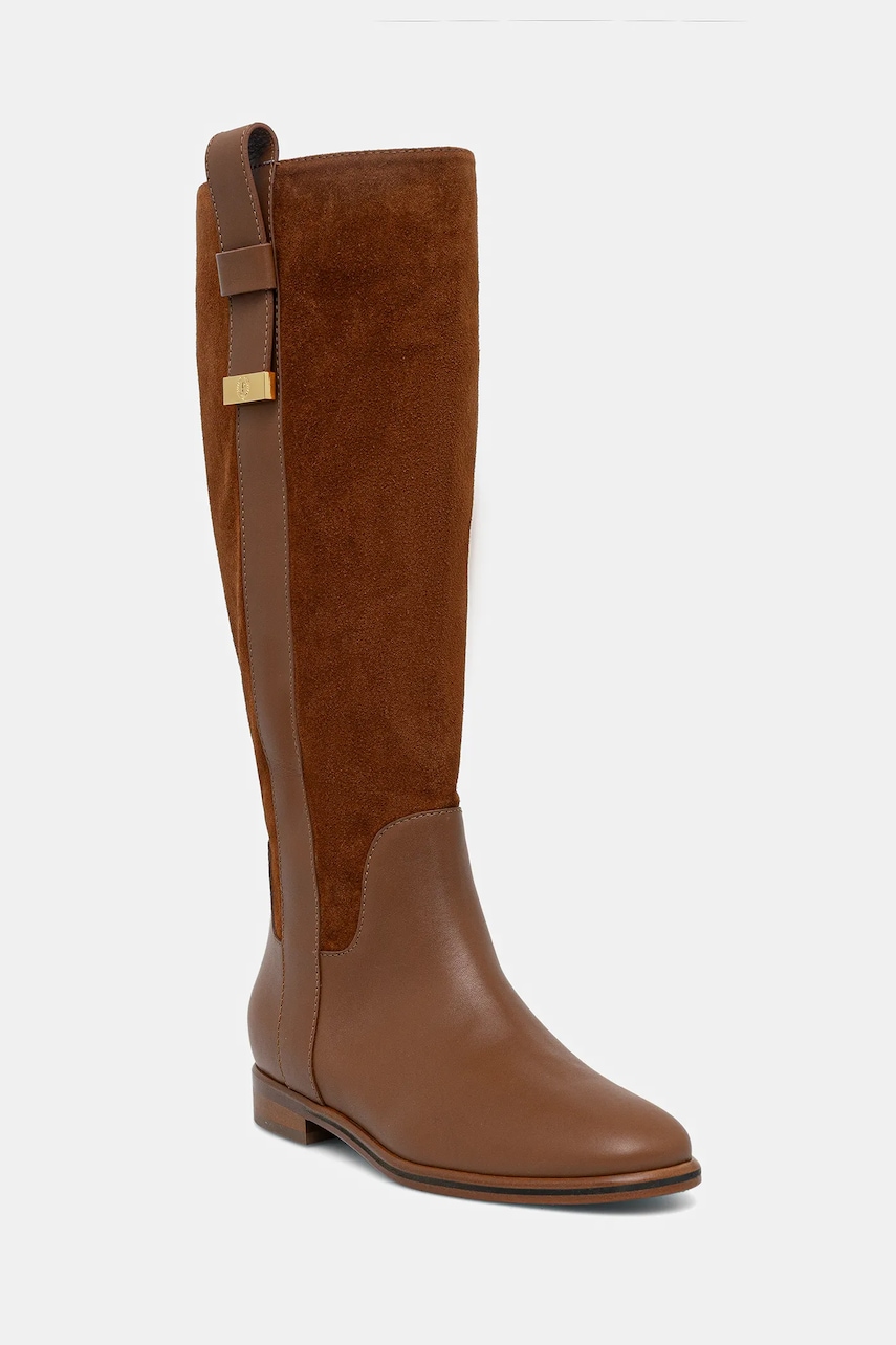 Kožené kozačky Pollini