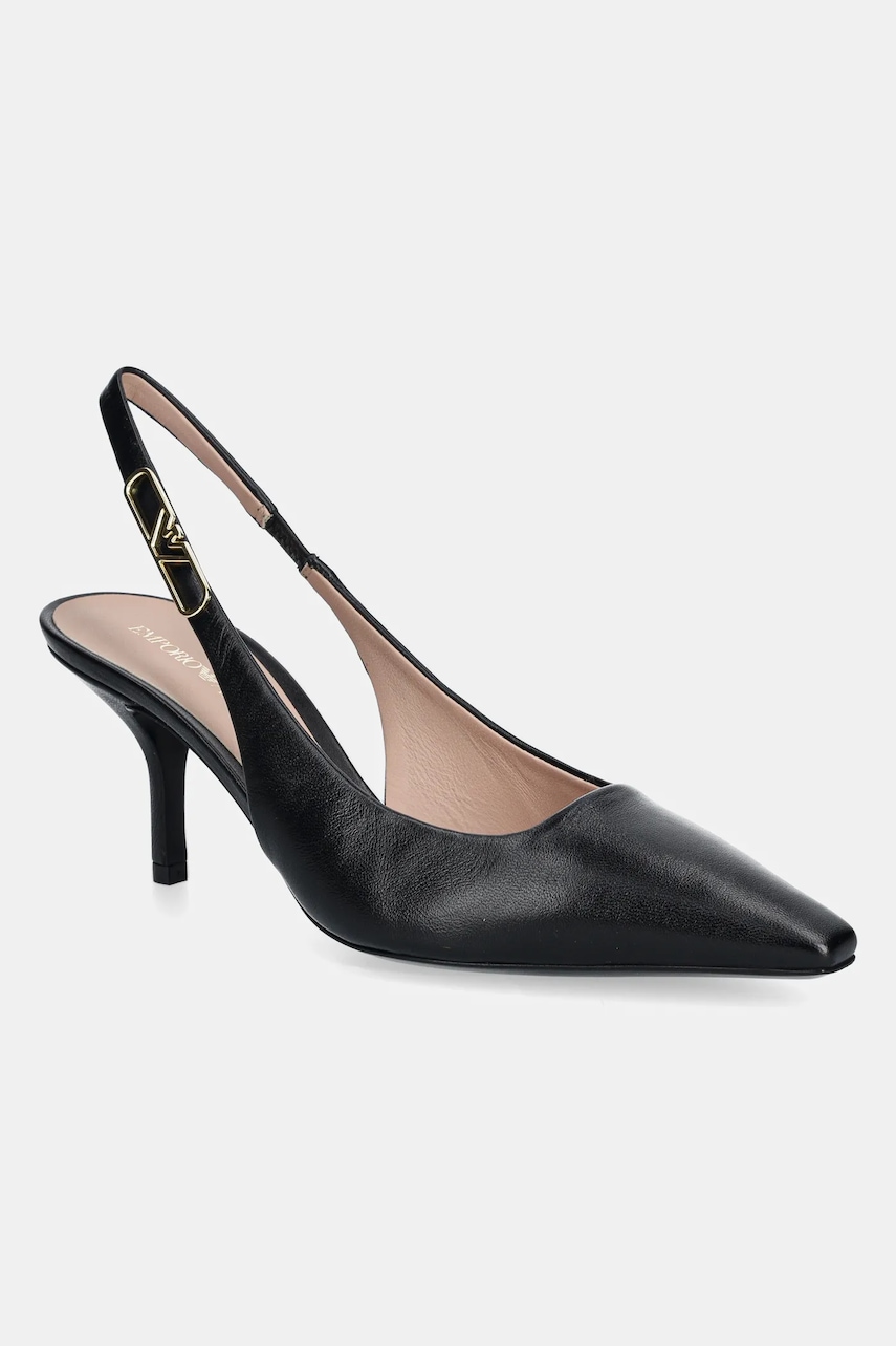 Kožené lodičky Emporio Armani