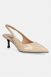 Kožené lodičky Love Moschino