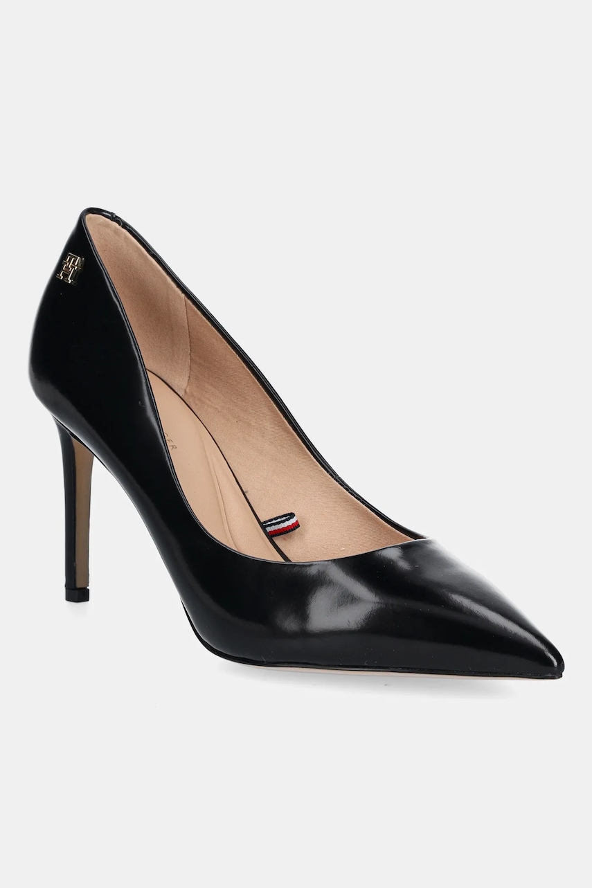 Kožené lodičky Tommy Hilfiger CLOSED PUMP ABRASIVATO