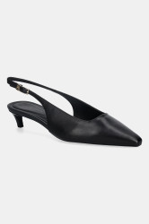 Kožené lodičky Tommy Hilfiger TH BUCKLE SLINGBACK LOW PUMP