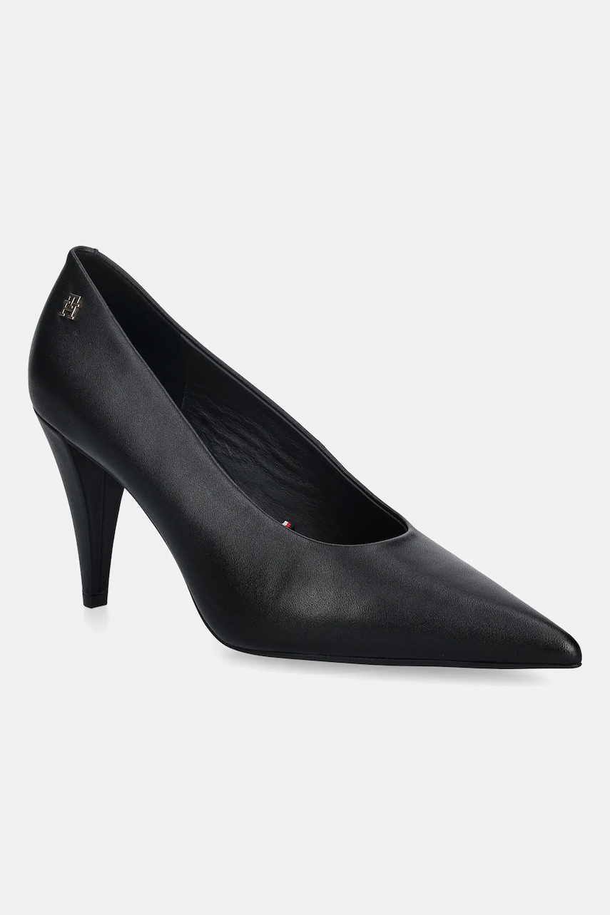 Kožené lodičky Tommy Hilfiger TH SMOOTH LEATHER PUMP