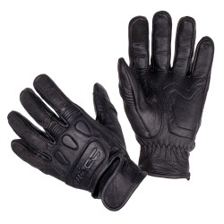 Kožené moto rukavice W-TEC Cherton II černá S