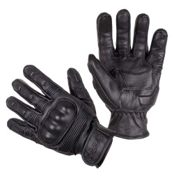 Kožené moto rukavice W-TEC Clascado černá S
