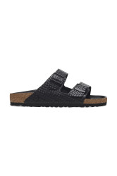 Kožené pantofle Birkenstock Arizona Woven Emboss černá barva, 1029133