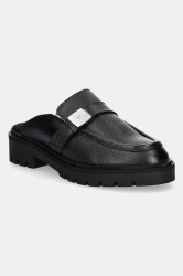 Kožené pantofle Calvin Klein Jeans FLATFORM SLIPON MG LTH