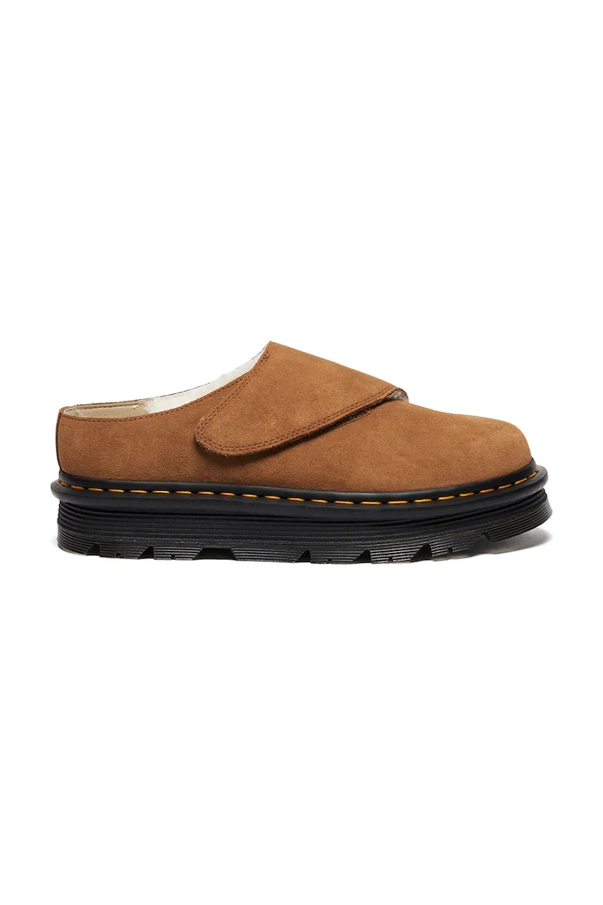 Kožené pantofle Dr. Martens ZebZag AnyWair Warm Lined Mule